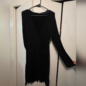 Express Black Long Sleeve Dress